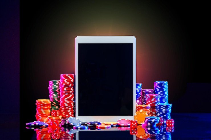 Antarmuka aplikasi whitslot di perangkat mobile menampilkan permainan slot dan meja dealer langsung